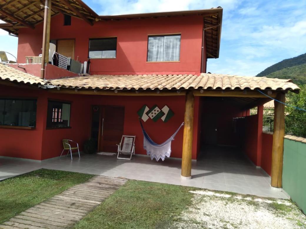 Casa Praia. Linda Varanda Para Um Cochilo Na Rede Ubatuba Exterior foto
